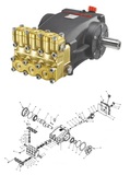 HAWK高压泵 HHP4150 水封 油封 单向阀配件